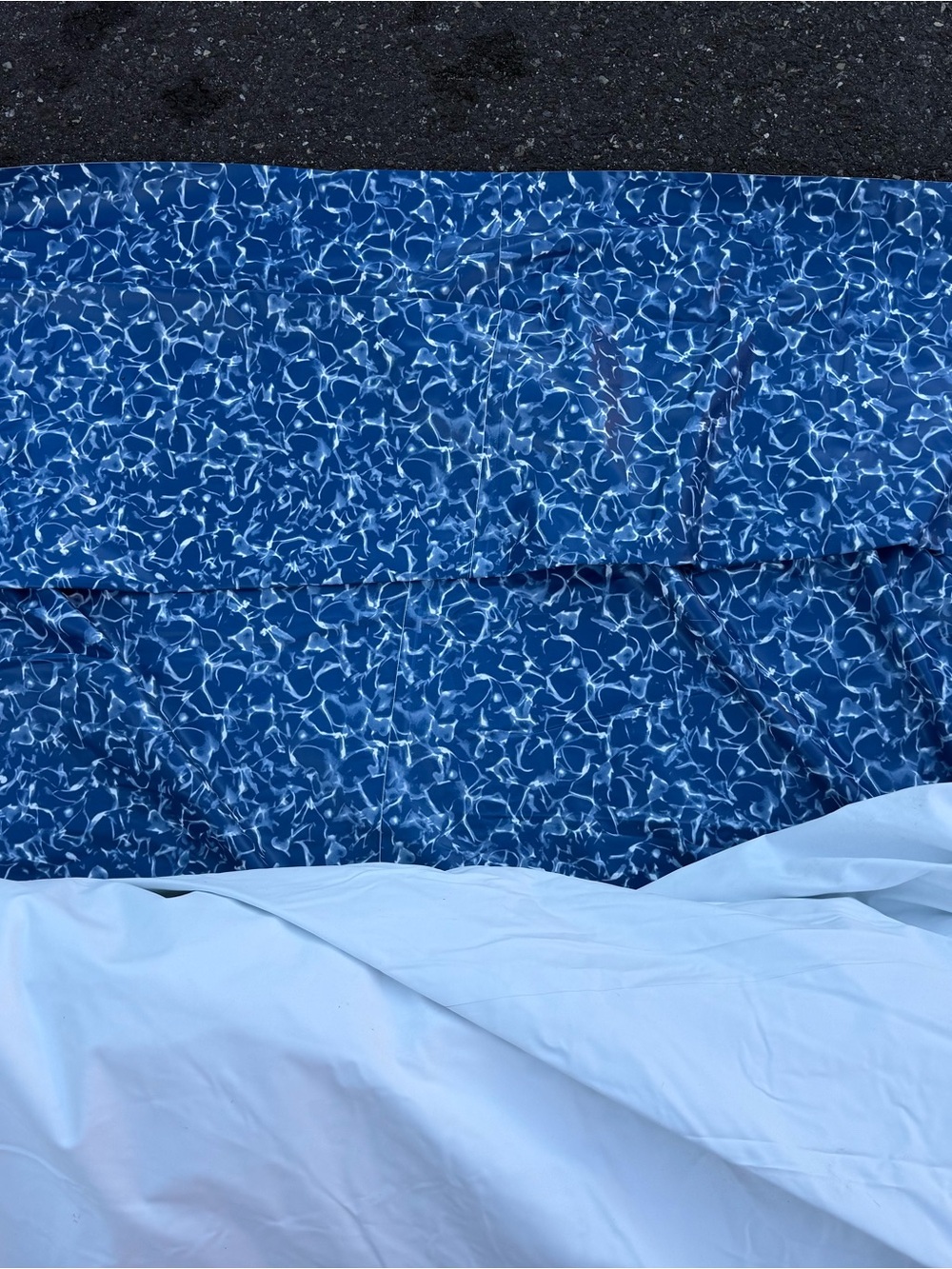 Blue Patterned Pool Liner Panel